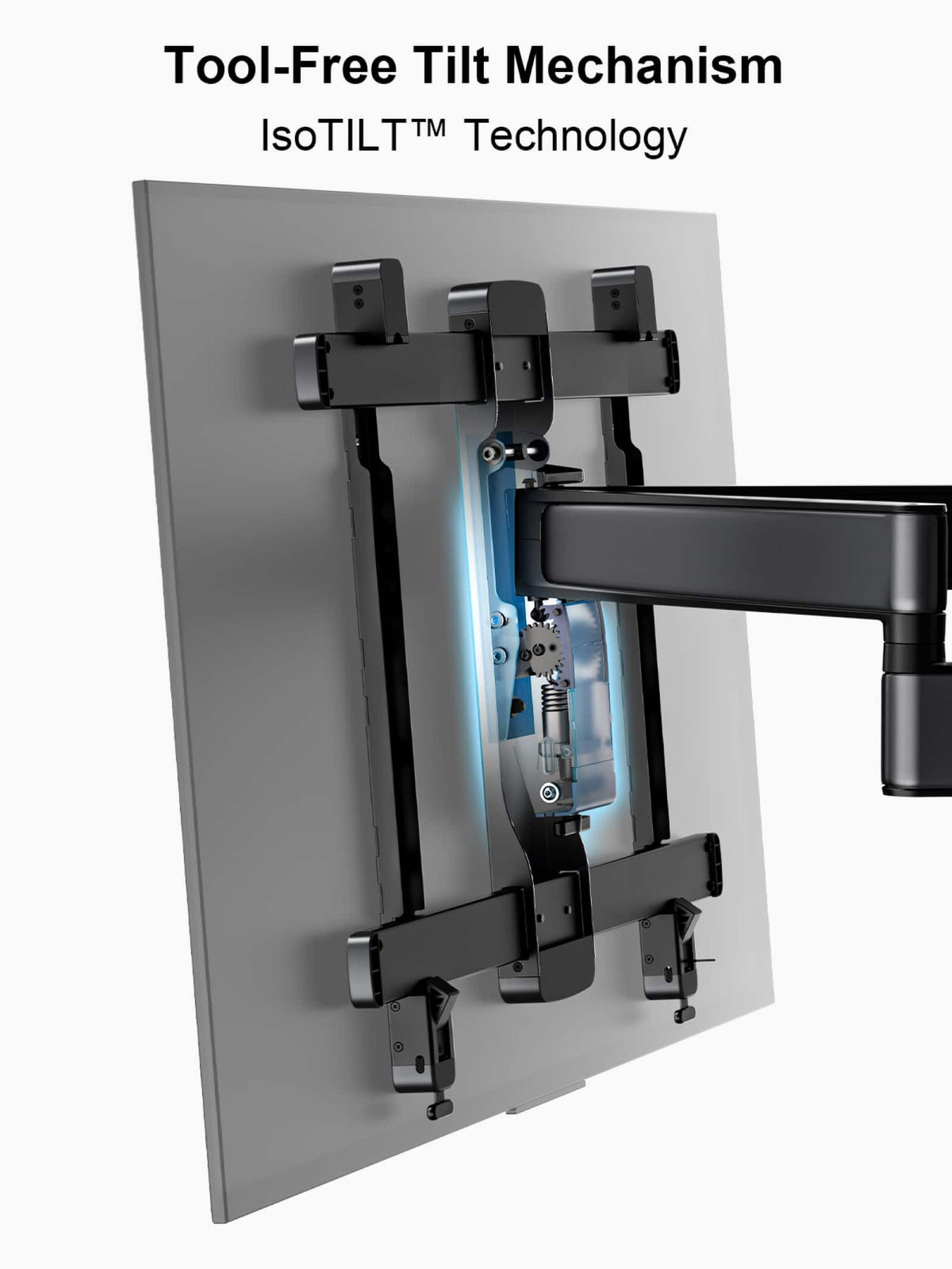 ErgoAV - 42″-90″ Full Motion TV Mount - Black