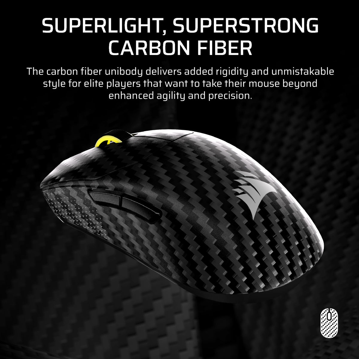 CORSAIR - SABRE v2 PRO Wireless FPS CF Gaming Mouse - Wireless - Black