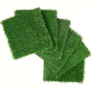 Artificial Lawn Interlocking Grass Tiles For Patio (Set of 36) - Green