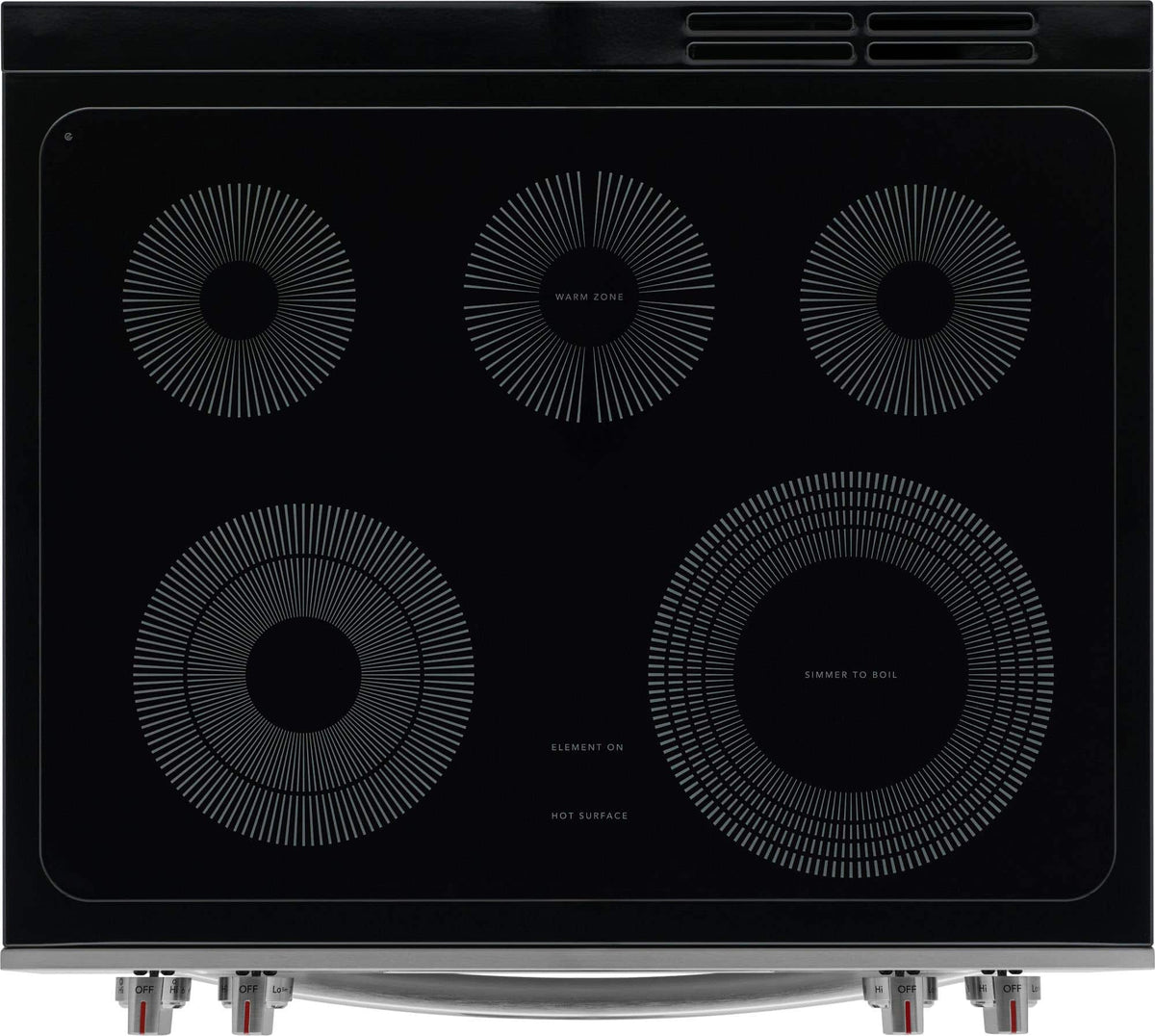 Frigidaire - Gallery 30 in. Wide 5 elements 5.3 Cu. Ft. Slide-In Electric Total Convection Range with Air Fry and Steam Clean - Stainless Steel