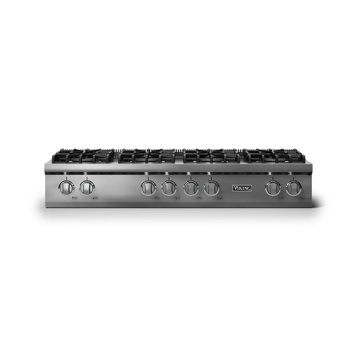 Viking - 48"W. Pro5S 8 Burner Built-in Gas Sealed Burner Rangetop-LP-Stainless Steel - Stainless Steel
