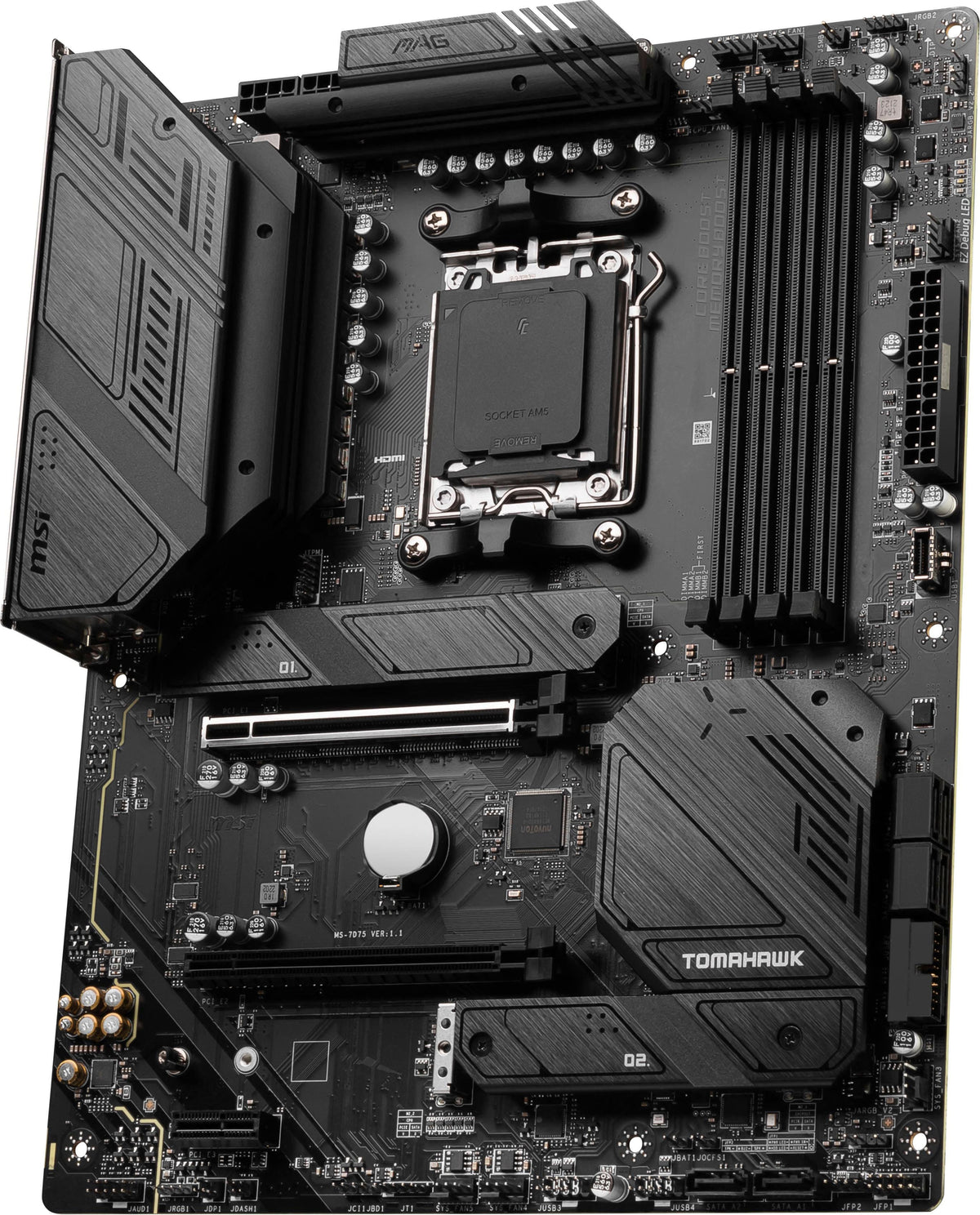 MSI - MAG B650 Tomahawk WIFI (Socket AM5) AMD B650 ATX DDR5 Wi-Fi 6E Motherboard - Black