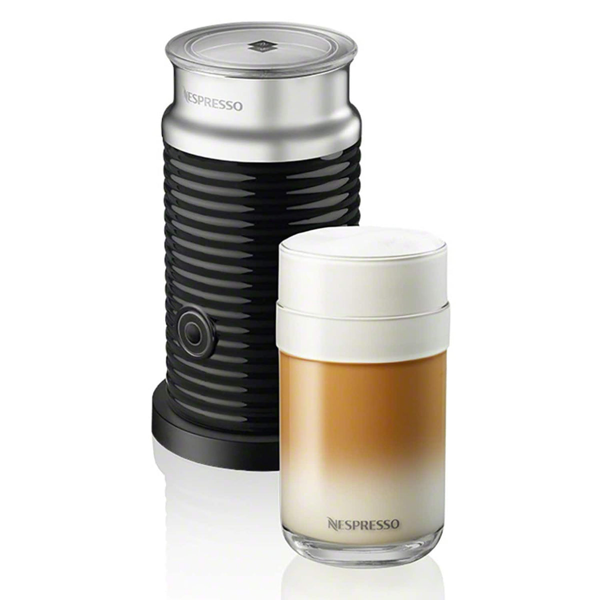 Nespresso - Vertuo Next Premium Coffee and Espresso Maker plus Aeroccino3 Milk Frother in Black - Black Rose Gold