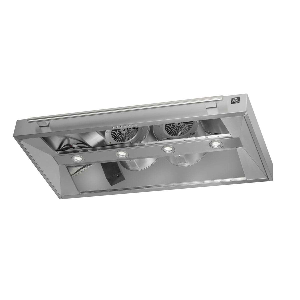 Forno Appliances - 48 inches - Externally Vented & Recirculating - Wall Range Hood - Silver