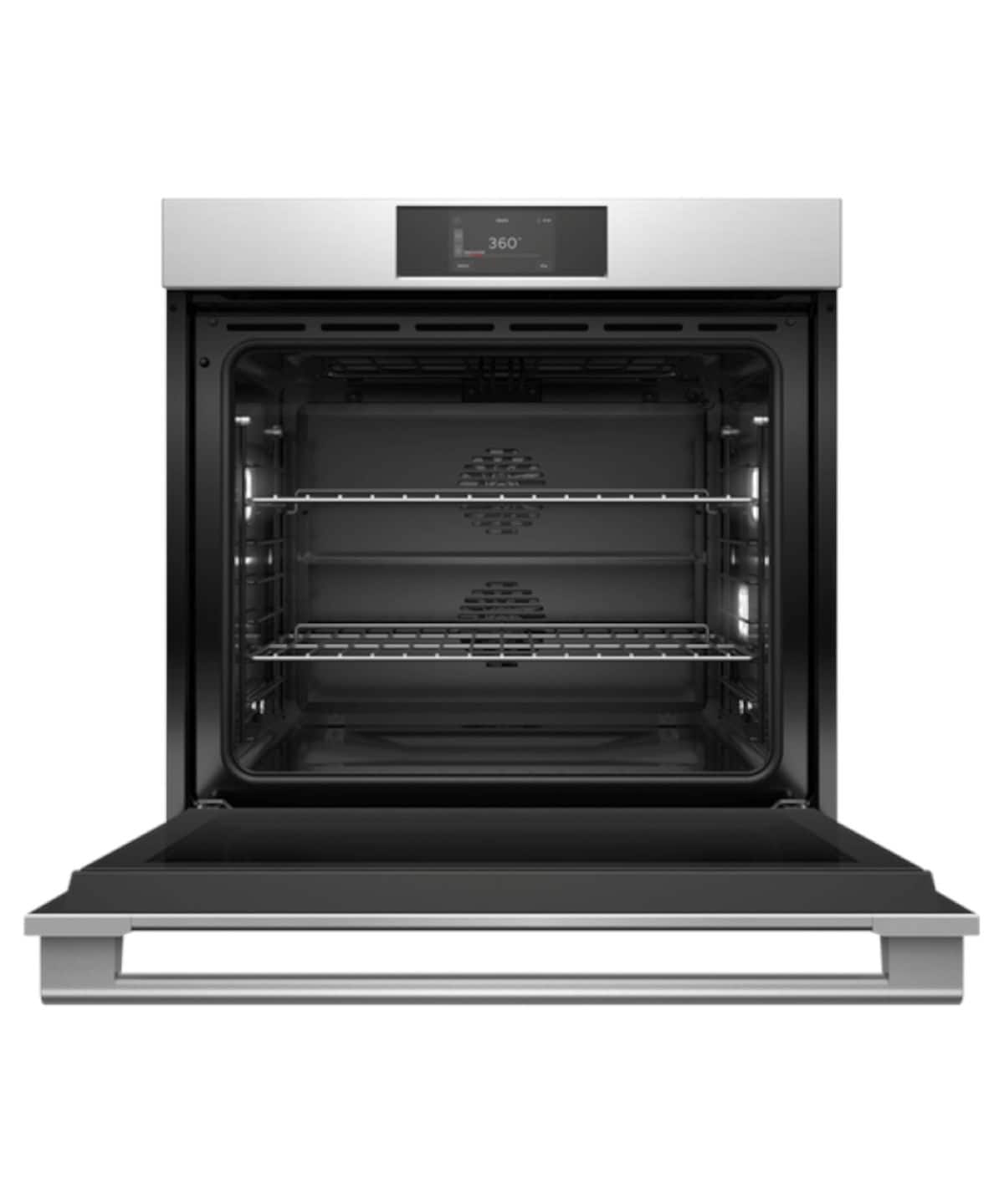 Fisher & Paykel - 30" 4.9 Cu. Ft. Single Self-Cleaning Oven, 5" Touchscreen - Stainless Steel
