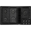 JennAir - 36 in. Wide 5 Burner Built-In Gas Cooktop - Black