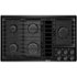 JennAir - 36 in. Wide 5 Burner Built-In Gas Cooktop - Black