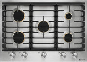 JennAir - 30 in. Wide 5 Burner Built-In Gas Cooktop - Stainless Steel