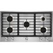 JennAir - 36 in. Wide 5 Burner Built-In Gas Cooktop - Stainless Steel