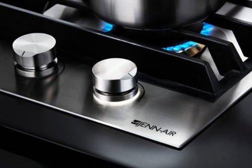 JennAir - 36 in. Wide 5 Burner Built-In Gas Cooktop - Stainless Steel