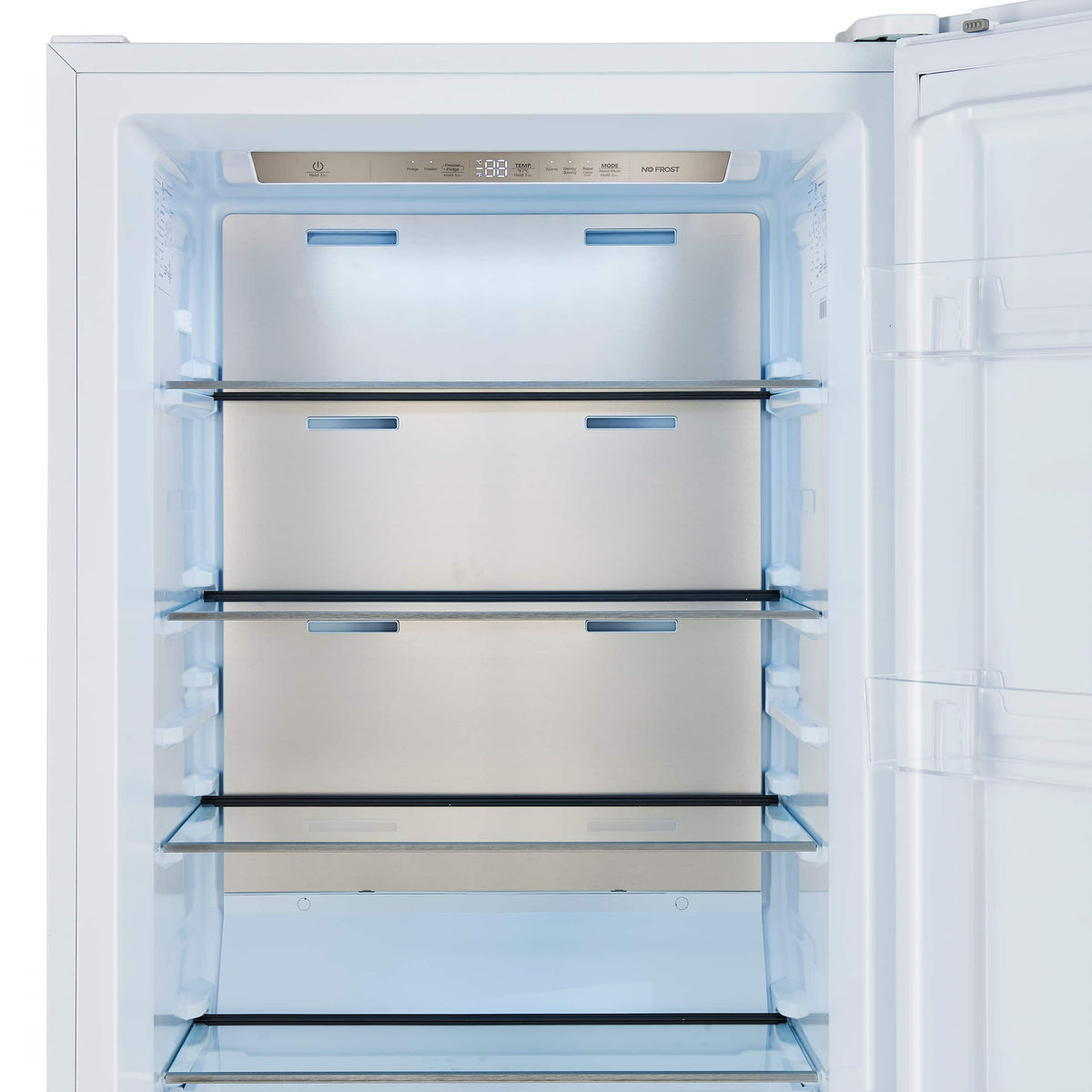 Forno Appliances - Maderno 13.6 Cu. Ft. Built-In Upright Convertible Freezer with Decorative Grill and Right Swing Door - White
