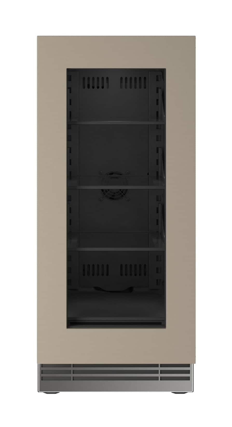 U-Line - 15"W. 2.8 Cu.Ft. Built-In Panel Ready w. Glass Compact Refrigerator - Custom Panel Ready