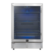 Forno Appliances - Frescolino 188-Can Convertible 4.8 Cu. Ft. 24" Wine Cooler - Stainless Steel
