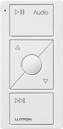 Lutron - Caseta Wireless Pico Smart Remote for Audio, Works with Sonos - White