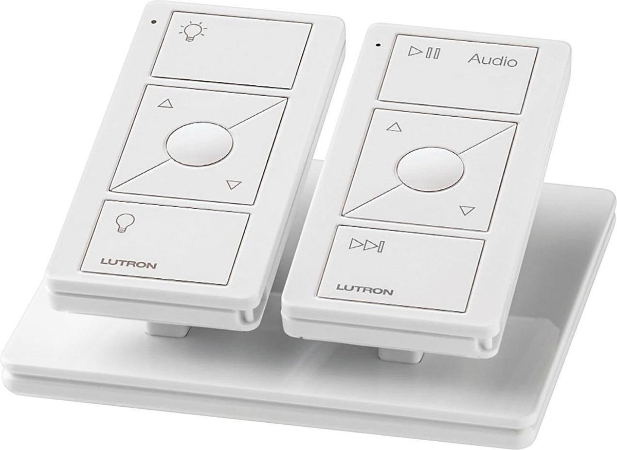 Lutron - Caseta Wireless Pico Smart Remote for Audio, Works with Sonos - White