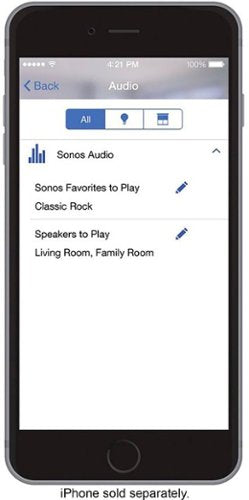 Lutron - Caseta Wireless Pico Smart Remote for Audio, Works with Sonos - White