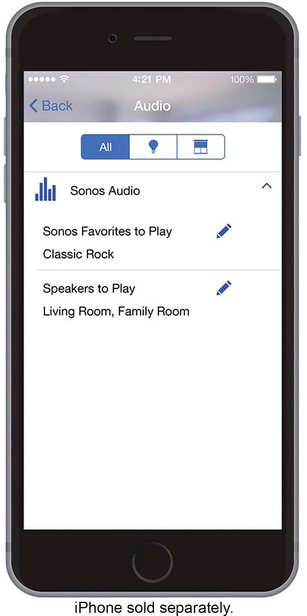 Lutron - Caseta Wireless Pico Smart Remote for Audio, Works with Sonos - White