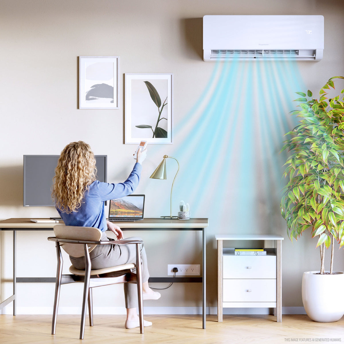Keystone - Core 230V 400 Sq. Ft. 9,000 BTU Smart Mini Split Air Conditioner 10,000 BTU Heater - White