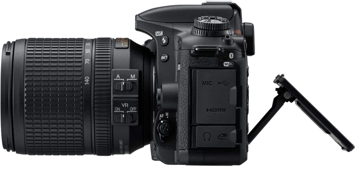 Nikon - D7500 DSLR 4K Video Camera with AF-S DX NIKKOR 18-140mm f/3.5-5.6G ED VR lens - Black