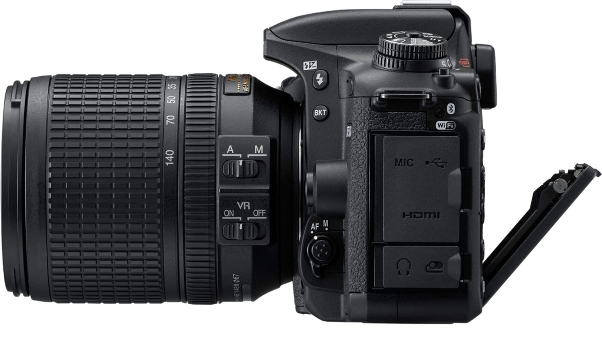 Nikon - D7500 DSLR 4K Video Camera with AF-S DX NIKKOR 18-140mm f/3.5-5.6G ED VR lens - Black