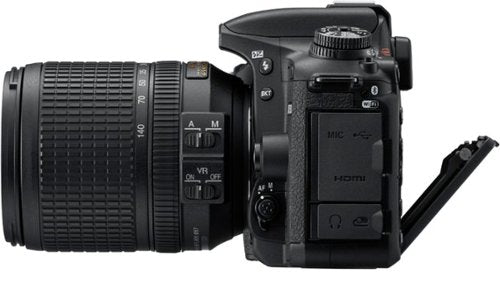 Nikon - D7500 DSLR 4K Video Camera with AF-S DX NIKKOR 18-140mm f/3.5-5.6G ED VR lens - Black