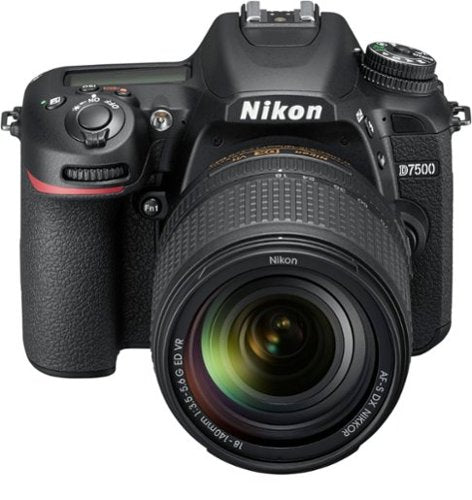 Nikon - D7500 DSLR 4K Video Camera with AF-S DX NIKKOR 18-140mm f/3.5-5.6G ED VR lens - Black