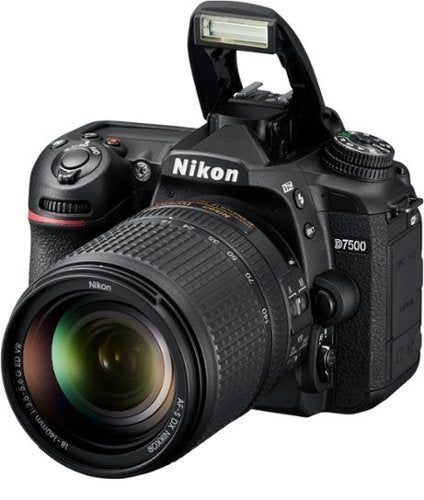 Nikon - D7500 DSLR 4K Video Camera with AF-S DX NIKKOR 18-140mm f/3.5-5.6G ED VR lens - Black