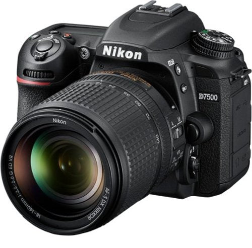Nikon - D7500 DSLR 4K Video Camera with AF-S DX NIKKOR 18-140mm f/3.5-5.6G ED VR lens - Black