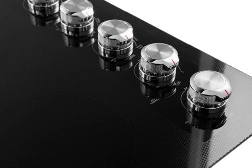 KitchenAid - 30 in. Wide 4 element Built-In Downdraft Electric Cooktop - Black