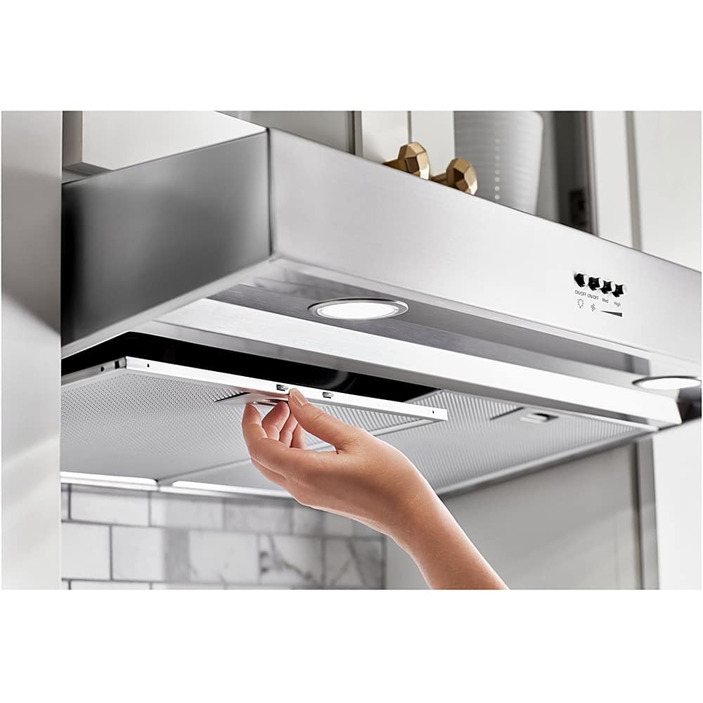 Whirlpool - 36 inches - Convertible - Under cabinet Range Hood - Stainless Steel