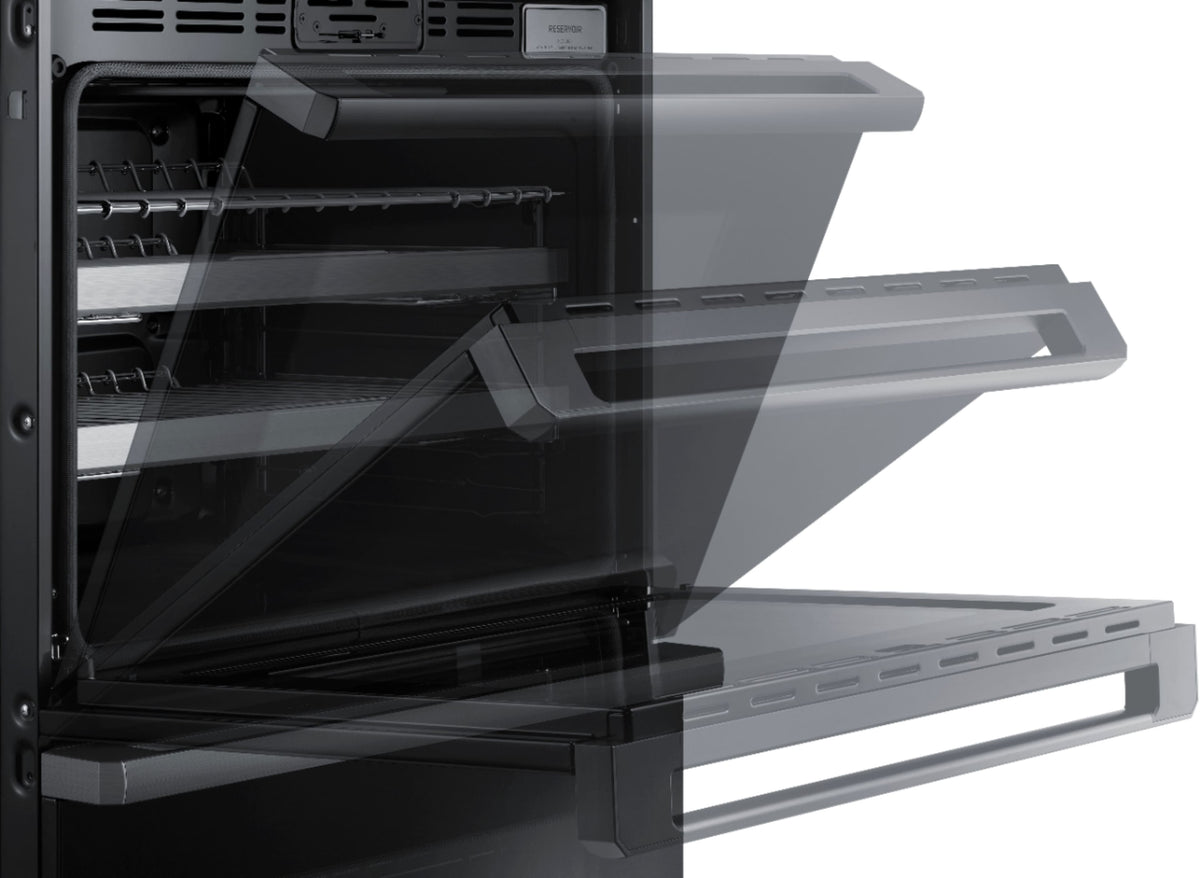 Dacor - Contemporary 30" Built-In Double Electric Convection Wall Oven with Steam-Assist - Graphite Steel