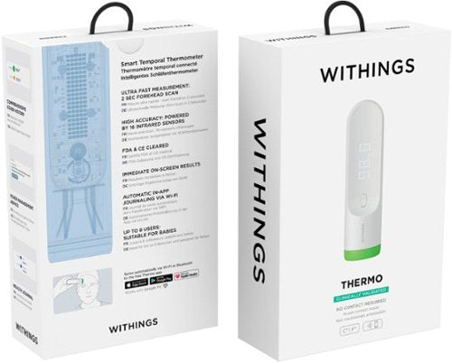 Withings - Thermo Smart Non-Contact Thermometer - White