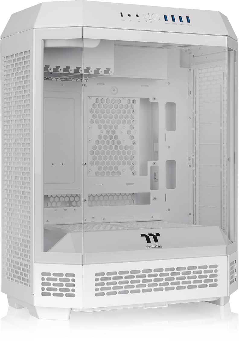 Thermaltake - Tower 600 Mid Tower ATX PC Case - Snow