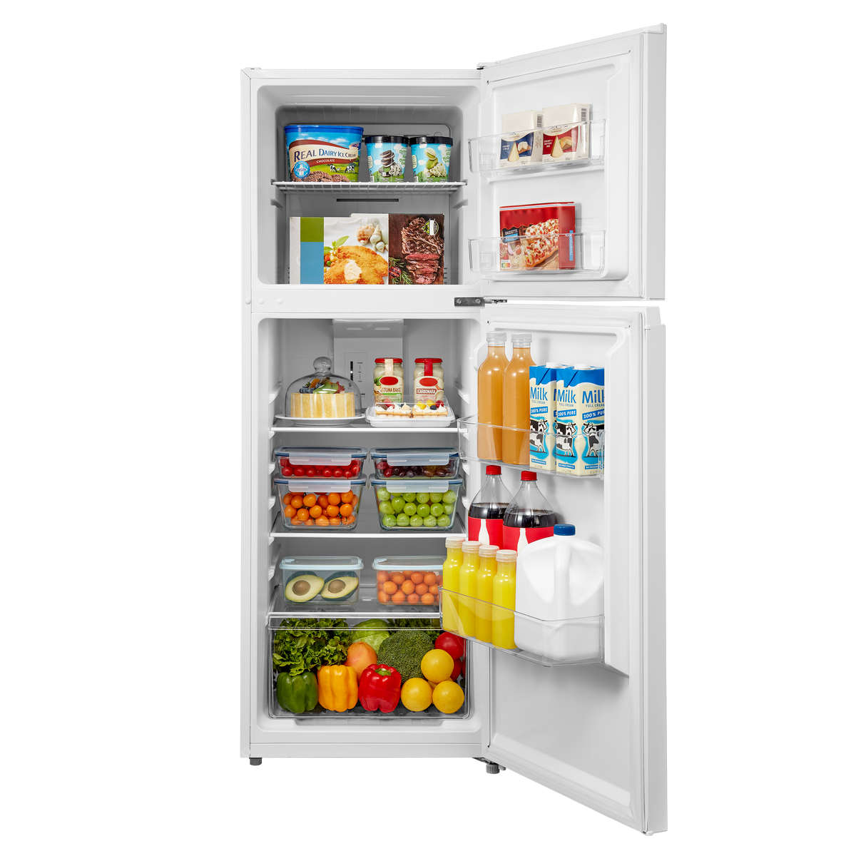 Insignia™ - 22 in. Wide 10.1 Cu. Ft. Top-Freezer Refrigerator with Reversible Door and ENERGY STAR Certification - White