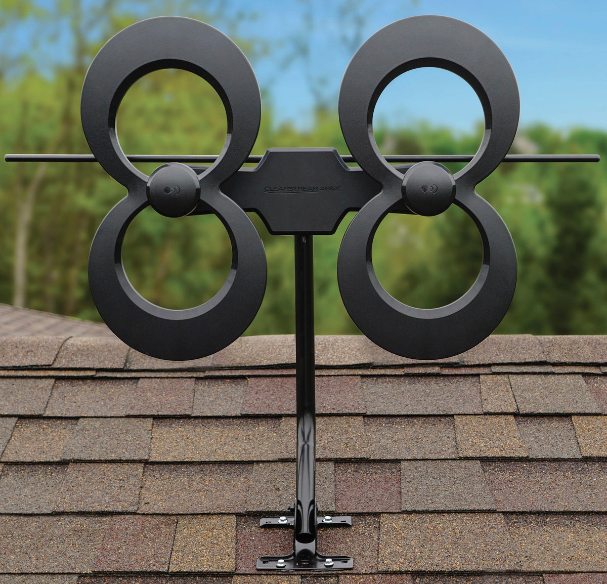 Antennas Direct - ClearStream 4MAX Indoor/Outdoor UHF/VHF HDTV Antenna - Black