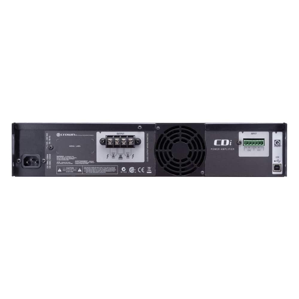 Crown - CDi 1400W 2.0-Ch. Power Amplifier - Silver/Black