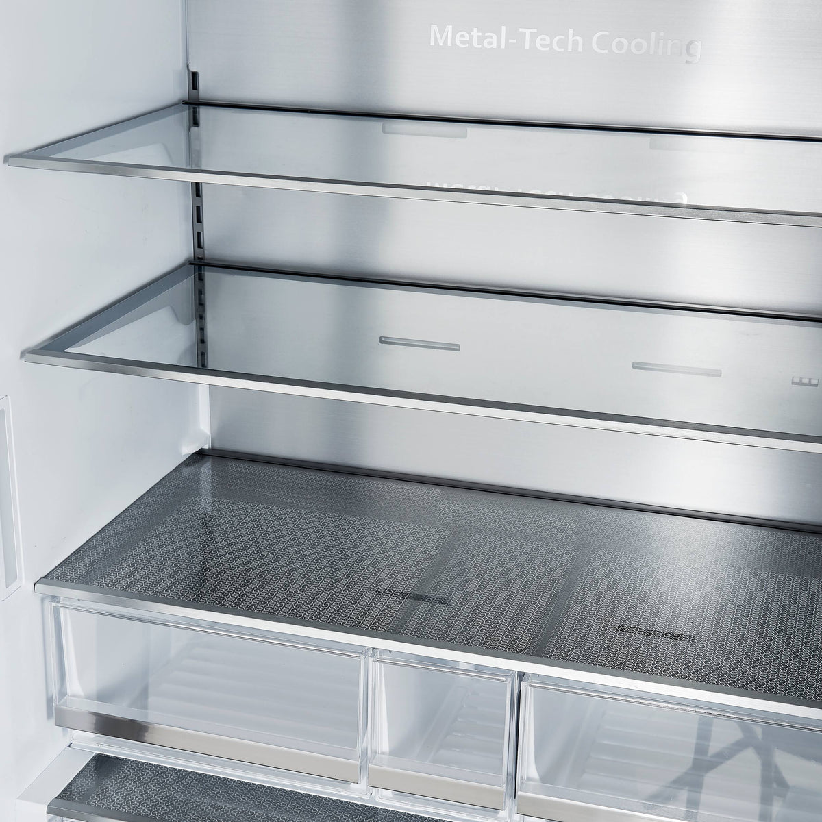 Forno Appliances - 36 in. Wide Aosta 22.4 Cu. Ft. French Door Refrigerator with Automatic Ice Maker - Stainless Steel