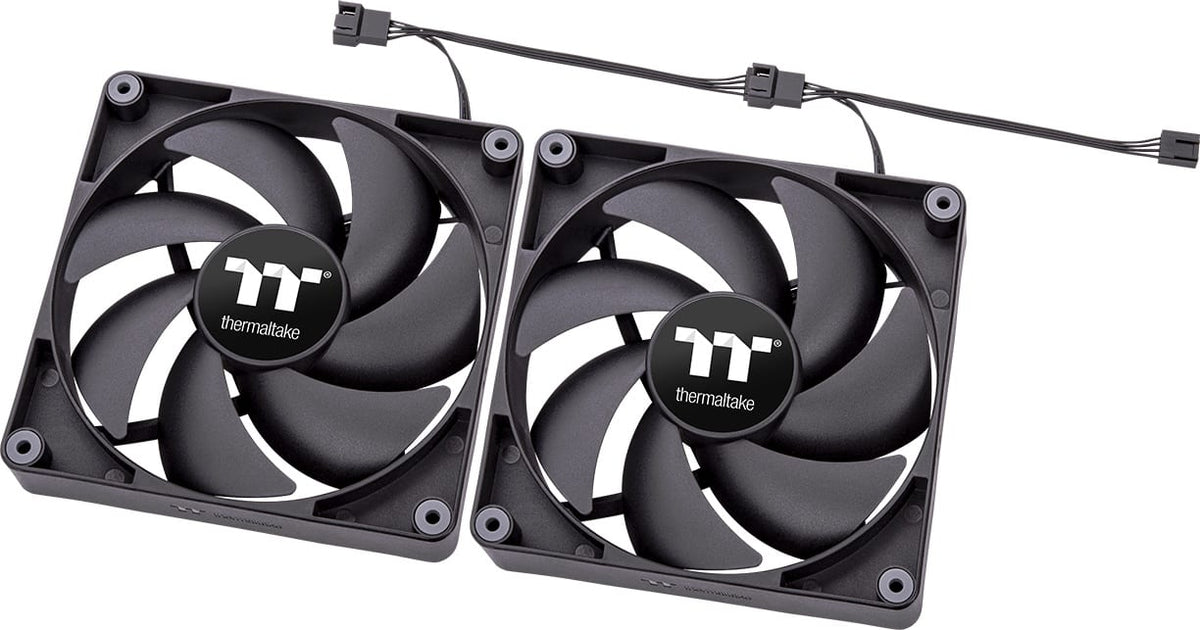Thermaltake - CT120 PC Cooling Fan (2-Pack) - Black