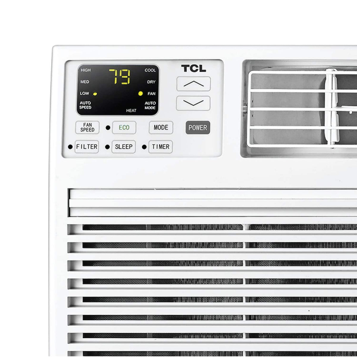 TCL - 450 Sq. Ft. 10,000 BTU Smart Through-the-Wall Air Conditioner with Wi-Fi and Remote - White
