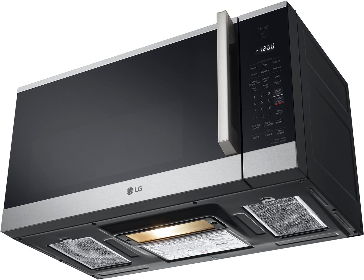 LG - 1.8 Cu. Ft. Over-The-Range Smart Microwave with Sensor Cooking and EasyClean - Stainless Steel