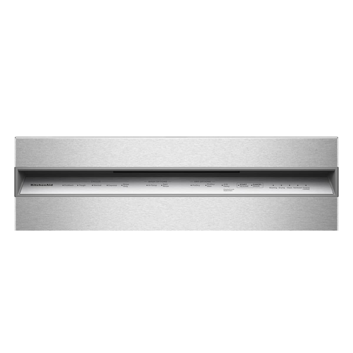 KitchenAid - 24 inch Front Control Built-In Tub Dishwasher with Third Level Utensil Rack and 47 dBA - Stainless Steel
