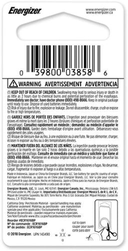Energizer - 1616 Lithium Coin Battery, 1 Pack