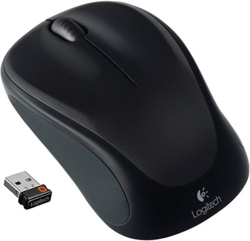 Logitech - M317 Wireless Optical Mouse - Wireless - Black