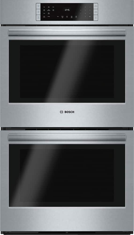 Bosch - 800 Series 30" Built-In Double Electric Wall Oven with True Convection - Stainless Steel