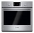 Bosch - 500 Series 30" 4.6 Cu. Ft. Built-In Single Electric Wall Oven with True Convection - Stainless Steel