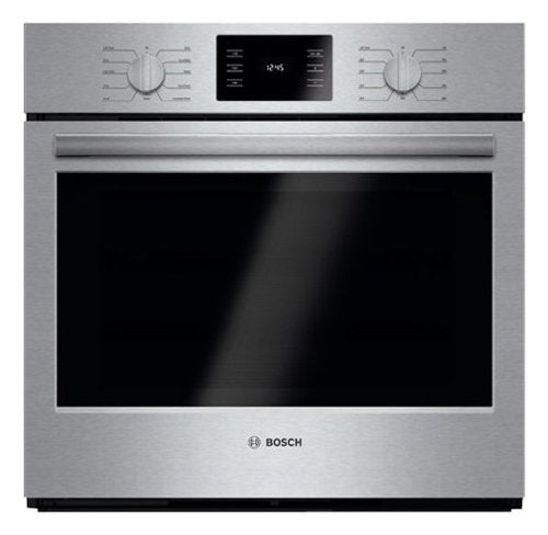 Bosch - 500 Series 30" 4.6 Cu. Ft. Built-In Single Electric Wall Oven with True Convection - Stainless Steel