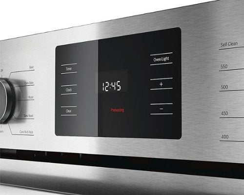 Bosch - 500 Series 30" 4.6 Cu. Ft. Built-In Single Electric Wall Oven with True Convection - Stainless Steel