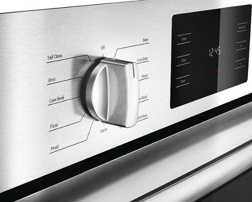 Bosch - 500 Series 30" 4.6 Cu. Ft. Built-In Single Electric Wall Oven with True Convection - Stainless Steel