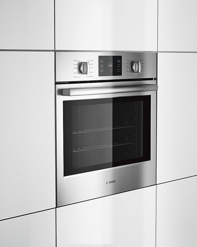 Bosch - 500 Series 30" 4.6 Cu. Ft. Built-In Single Electric Wall Oven with True Convection - Stainless Steel