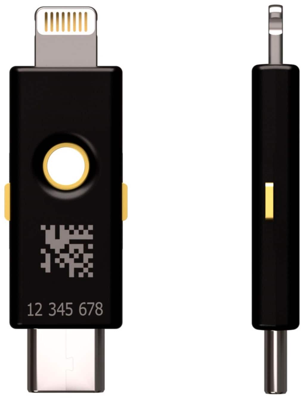 Yubico - YubiKey 5Ci - Two-Factor Authentication Security Key, Dual Connectors for Lightning/USB-C - FIDO Certified - Black